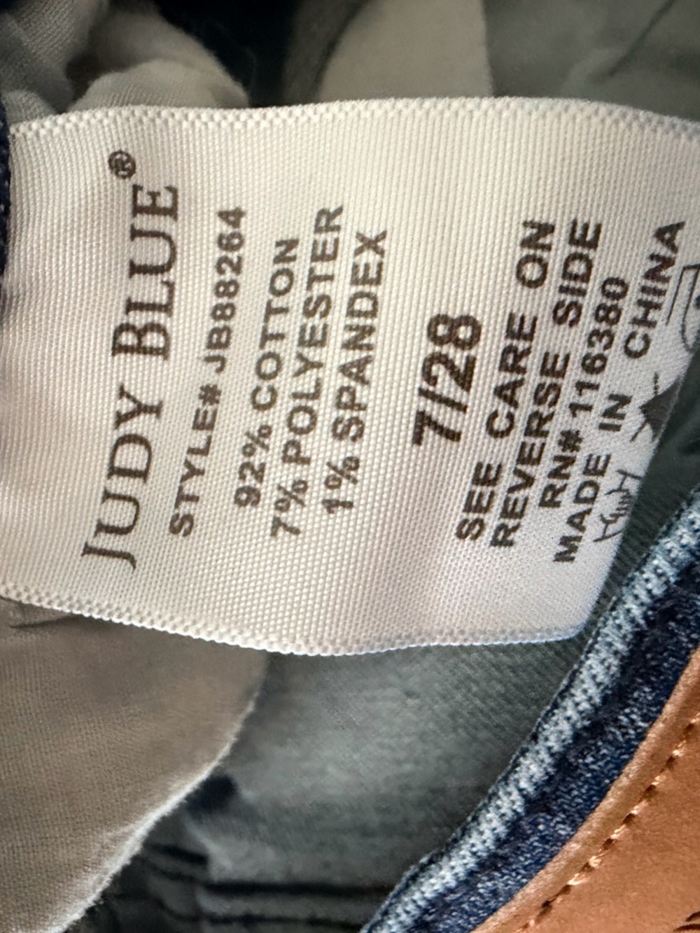 Judy Blue Blue Skinny Jeans with Star Embroidery - Picture 6 of 6